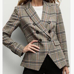 VERONICA BEARD “Miller Dickey” Herringbone Tweed Blazer Jacket – Size 8